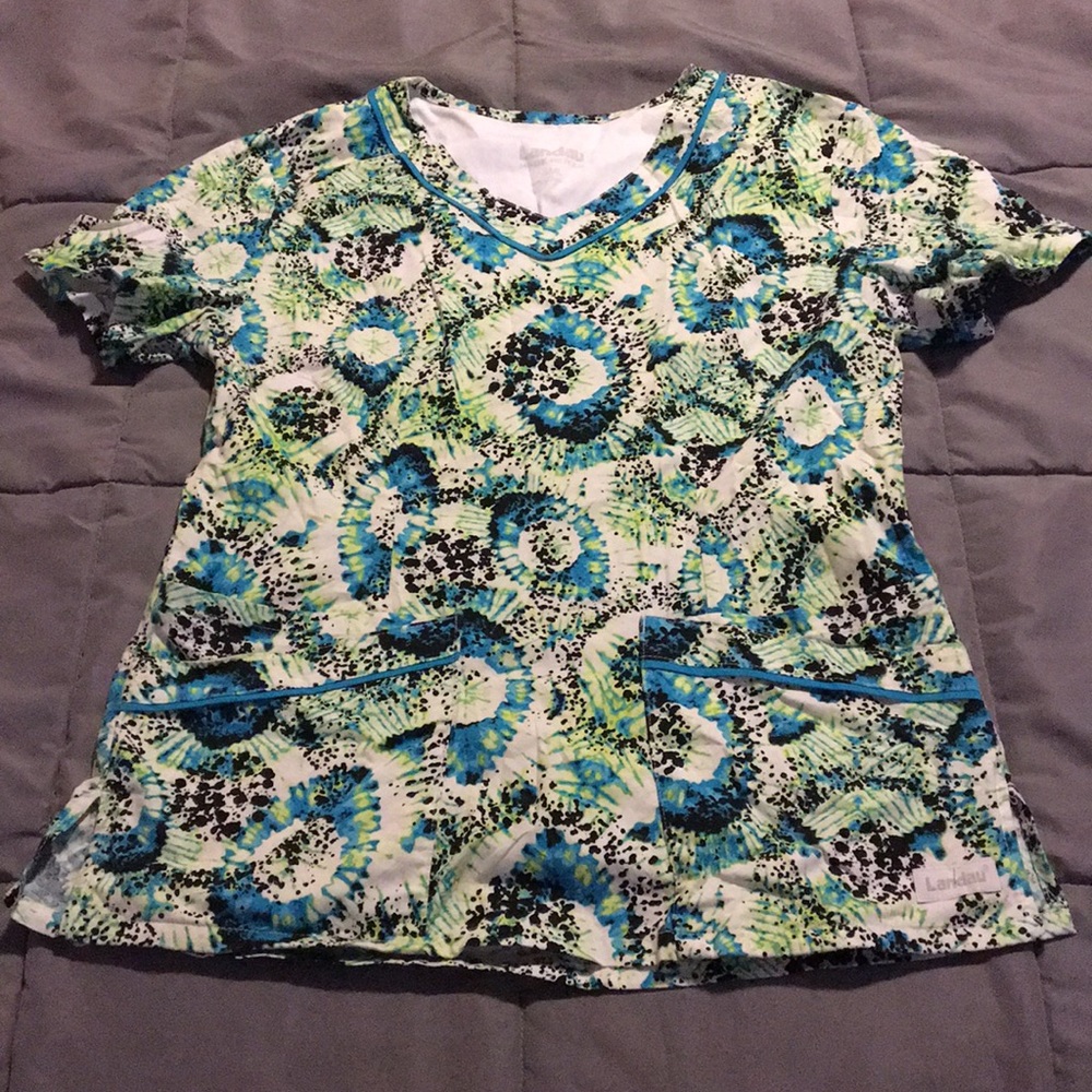 Bright scrub top